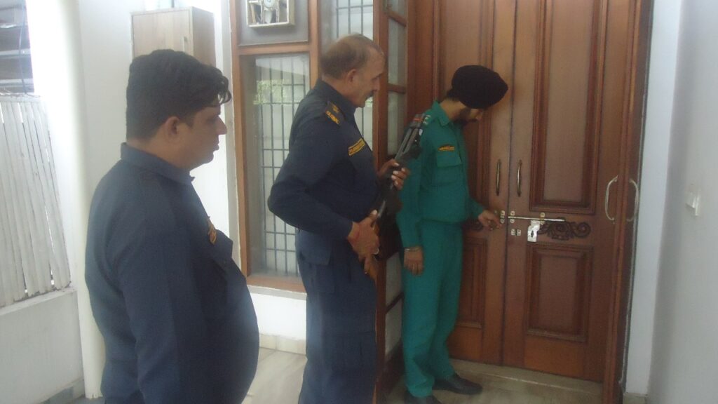 Global Securex rapid response team securing home in Panchkula.