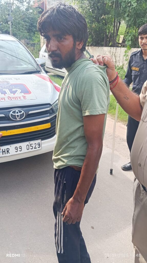 Global Securex security team catching thief in Panchkula