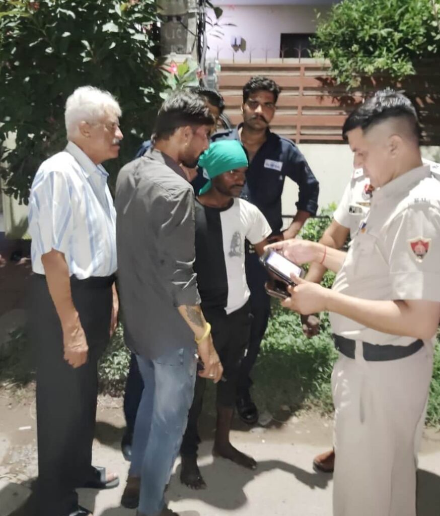 Global Securex security guards foil wall-climbing intruder attempt at Sector-21 Panchkula residence — rapid QRT action ensures safety